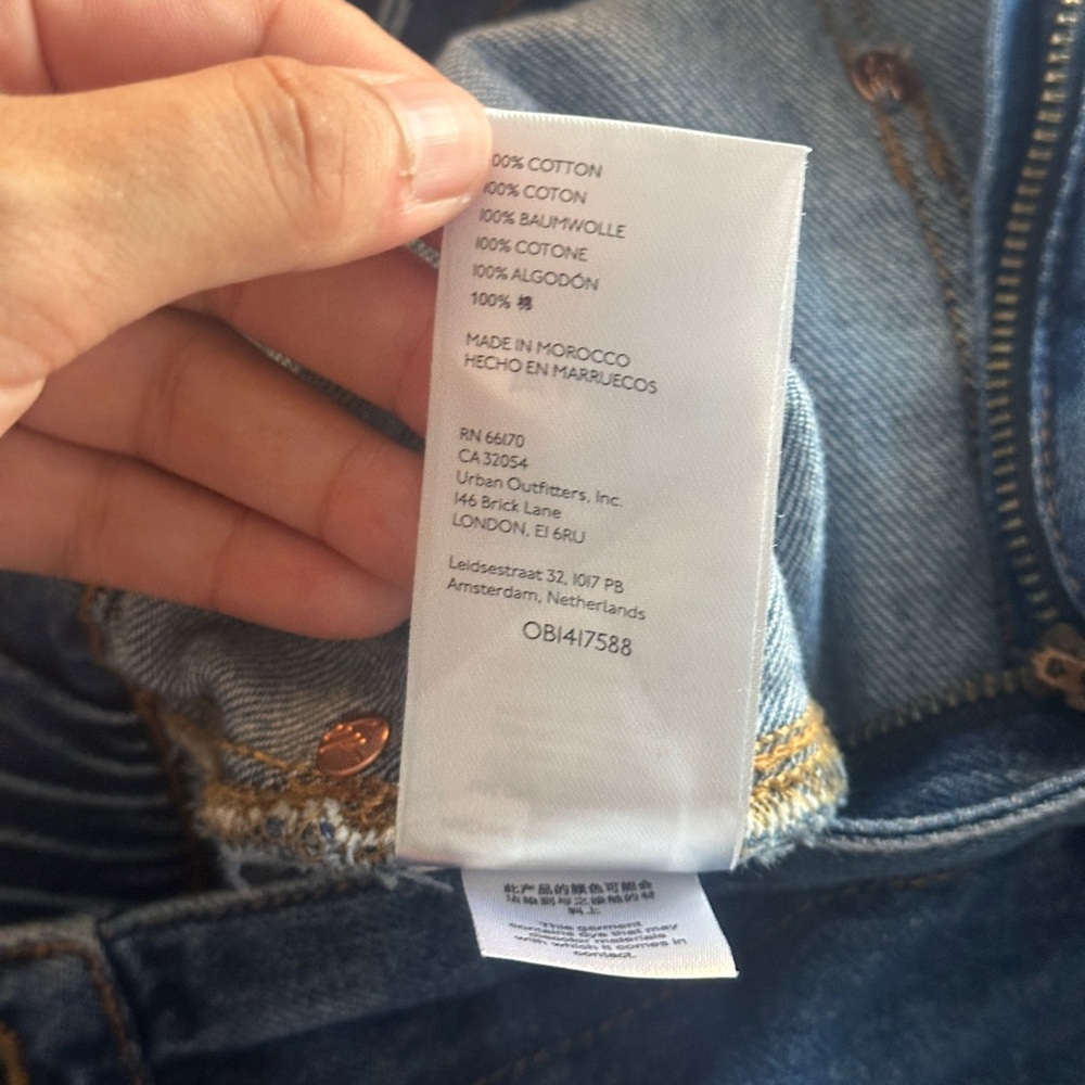 We The Free Blue Denim Short Romper - Picture 14 of 15